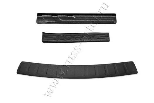 Комплект накладок на пороги и задний бампер Русская Артель Renault Logan 2004-2010