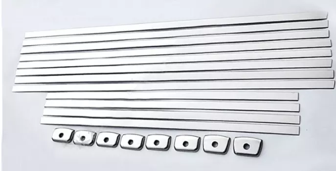 Комплект накладок на рельсы регулировки сидений (хром) для Toyota Alphard 2015 -