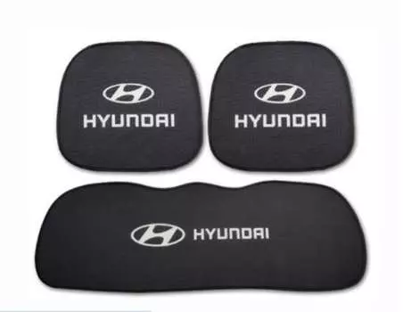 Комплект накладок на сидения, 3 элемента, полиэстер, с логотипом You Qiang QNG00264 для Hyundai Sonata (8G) DN8 2020-