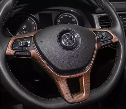 Комплект накладок в салон (цвет под дерево) для Volkswagen Teramont 2017 -