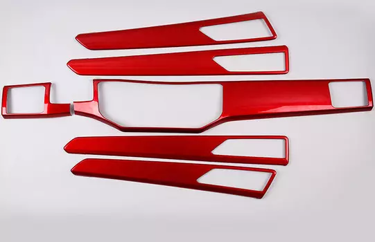 Комплект накладок в салон (красный) для Volkswagen Teramont 2017 -