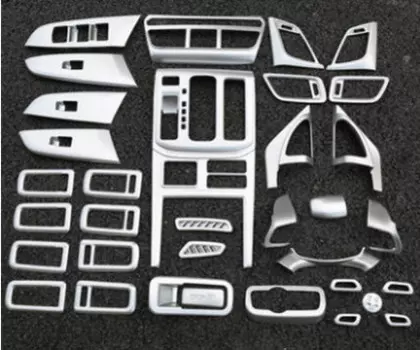 Комплект накладок в салон (серебро) для GAC Trumpchi GS8 2018, 2019, 2020