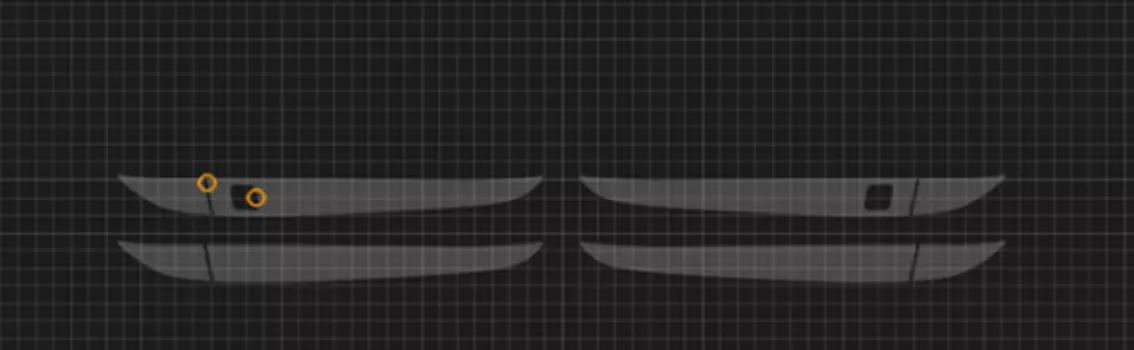 Комплект наклеек на дверные ручки для Hyundai Sonata 2017 -