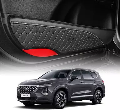 Комплект обшивки на низ боковых дверей Mobis для Санта Фе 4 (Hyundai Santa Fe 2018 - 2019)
