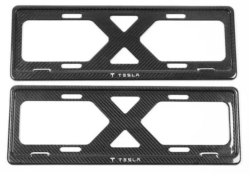Комплект рамок номерного знака (разные стили) GPPower T46108 для Tesla Model S (2012 - 2016)