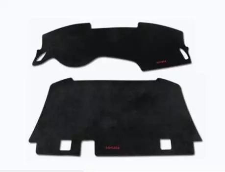 Комплект солнцезащитных накладкок (на заднюю и приборную панель), черные, бархатные You Qiang QNG00170 для Hyundai Sonata (8G) DN8 2020-