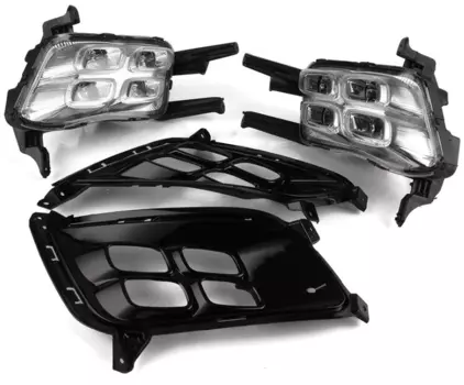 Комплект светодиодных дневных ходовых огней (LED ДХО) для KIA Optima 2012 - 2015