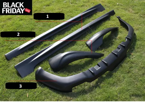 Комплект тюнинга (черный) для Citroen C4 Седан 2013 - 2016