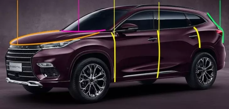 Комплект уплотнительных лент CHERYEXEED TXL 2020-