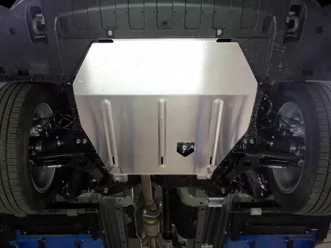 Комплект защит (алюминий) 4мм (картер и кпп, топливопровод, бак левая, бак правая) Компания ТСС ZKTCC00265K Mitsubishi Outlander 2018-