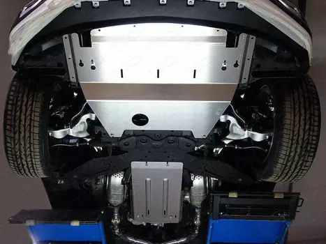 Комплект защит (алюминий) 4мм (картер, кпп и рк) Компания ТСС ZKTCC00241K Infiniti QX50 2015 - 2017