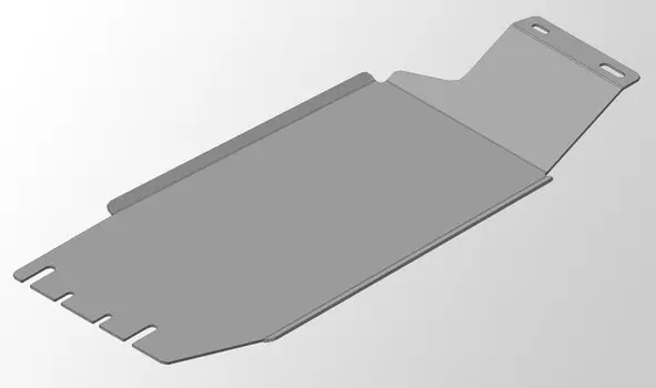 Комплект защит (алюминий) 4мм (картер, кпп, зад. диффер-л) Компания ТСС ZKTCC00282K Subaru XV 2012 - 2017