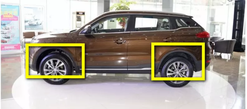 Комплект защитных накладок на колесные арки для Geely Atlas 2018 -