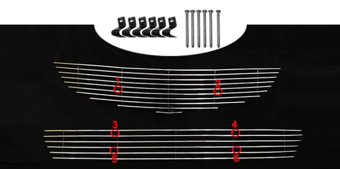Комплект защитных сеток радиатора для Geely Emgrand GS (2019, 2020, 2021)
