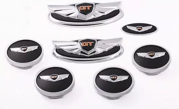 Комплект значков (логотип "GT") для Hyundai Santa Fe 2015 -