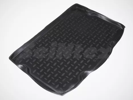 Коврик багажника (полиуретан), черный (HB, нижнее положение) Seintex 82021 Suzuki SX4 Classic 2010 - 2015