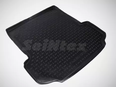 Коврик багажника (полиуретан), черный Seintex 82817 Mitsubishi Pajero Sport 2008 - 2015