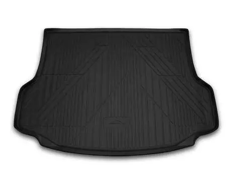 Коврик в багажник, 1 штука (полиуретан, черный, с докаткой) Element CARTYT00002 Toyota RAV4 (4G) CA40 рест. 2015-