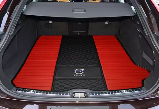 Коврик в багажник кожаный для VOLVO V90 2017 -