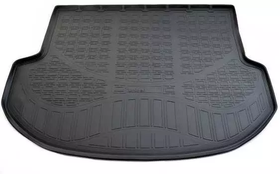 Коврик в багажник (полиуретан, черный, 5 мест) Норпласт NPA00-T31-520 Hyundai Santa Fe 2012-2017
