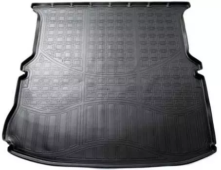 Коврик в багажник (полиуретан, черный, cложенный 3 ряд) Норпласт NPA00-T22-183 Ford Explorer 2010-2018