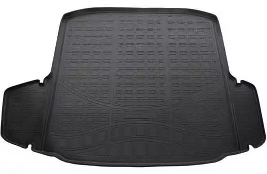 Коврик в багажник (полиуретан, черный, HB) Норпласт NPA00-T81-400 Skoda Octavia III 2013-