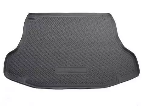 Коврик в багажник (полиуретан, черный) Норпласт NPL-P-61-76 Nissan Tiida 2008-2014