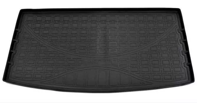 Коврик в багажник (полиуретан, черный, разложенный 3 ряд) Норпласт NPA00-T95-610 Volkswagen Teramont 2018-