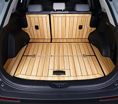 Коврик в багажник (тик, бежевый) Toyota RAV4 2019-