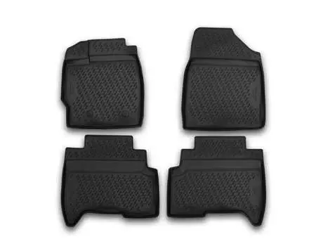 Коврики 3D в салон, 4 штуки (полиуретан, черные) Element CARLIF00005 Lifan X50 2015-