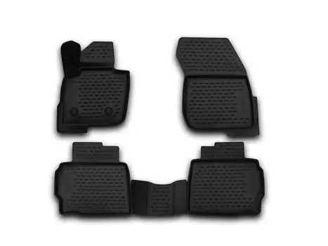 Коврики 3D в салон, 4 штуки (полиуретан, черные) Element NLC.3D.16.66.210k Ford Mondeo 2014-