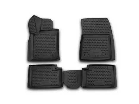 Коврики 3D в салон, 4 штуки (полиуретан, черные) Element NLC.3D.24.09.210 JEEP Grand Cherokee (4G) WK2 рест. 2013-