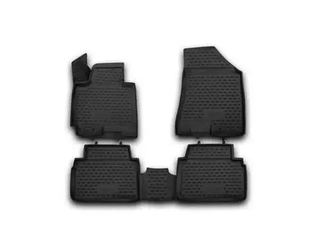 Коврики 3D в салон, 4 штуки (полиуретан, черные) Element NLC.3D.25.33.210 KIA Sportage (3G) 2010-
