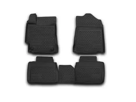 Коврики 3D в салон, 4 штуки (полиуретан, черные) Element NLC.3D.48.63.210k Toyota Camry (7G) XV50 рест. 2014-