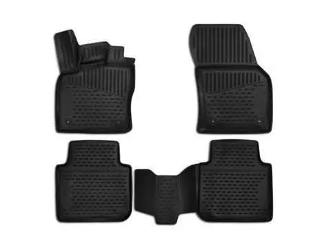 Коврики 3D в салон, 4 штуки (полиуретан) Element ELEMENT3D4519210k Skoda Kodiaq 2016-