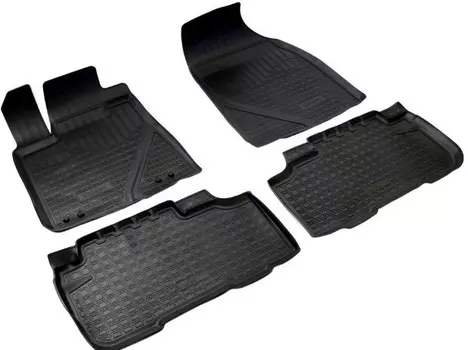Коврики салона (полиуретан), чёрные (5 мест) Norplast NPA10-C88-305 Toyota Highlander 2014 -