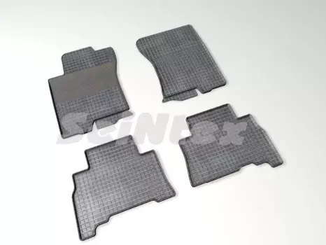 Коврики салона резиновые с рисунком "Сетка", черные Seintex 81774 Toyota Land Cruiser Prado J150 2009 - 2012