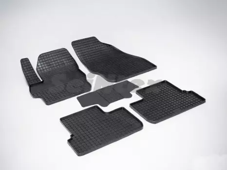 Коврики салона резиновые с рисунком "Сетка", черные Seintex 81779 Mazda 3 2009 - 2012