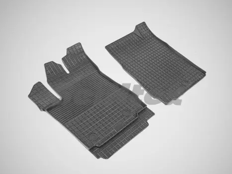 Коврики салона резиновые с рисунком "Сетка", черные Seintex 86738 Toyota Alphard 2008 - 2014