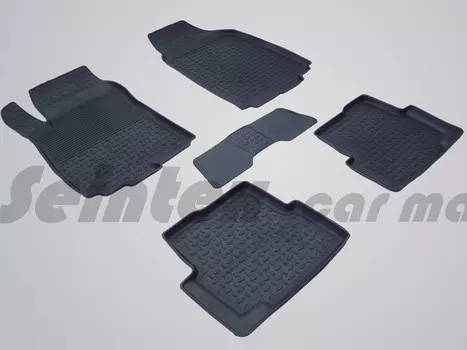 Коврики салона резиновые с высоким бортиком Chevrolet Aveo 2012-2015, Cobalt 2012-2015