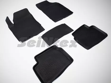 Коврики салона резиновые с высоким бортиком Seintex 1068 KIA Ceed 2007 - 2011