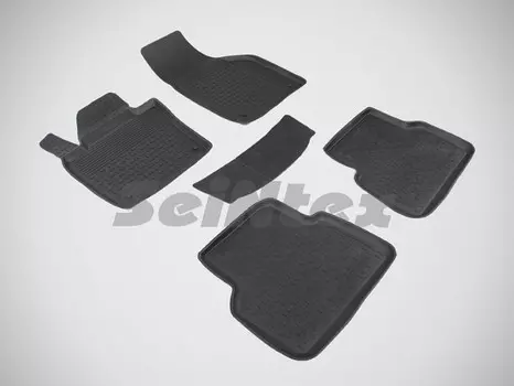 Коврики салона резиновые с высоким бортиком Seintex 82565 Volkswagen Tiguan 2011 - 2016