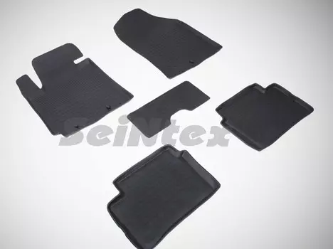 Коврики салона резиновые с высоким бортиком Seintex 82567 KIA Picanto 2011 - 2015