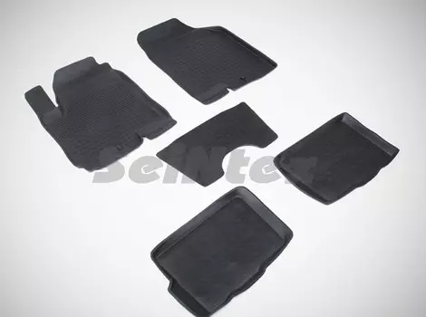 Коврики салона резиновые с высоким бортиком Seintex 82568 KIA Soul 2008 - 2013