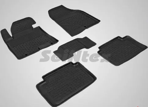 Коврики салона резиновые с высоким бортиком Seintex 83212 KIA Ceed 2012 - 2018