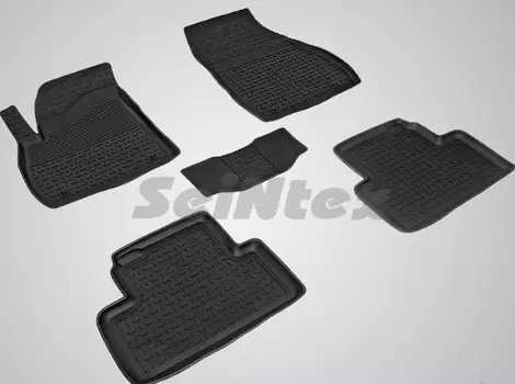 Коврики салона резиновые с высоким бортиком Seintex 83434 Opel Zafira 2012 - 2015