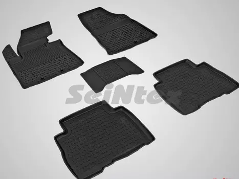 Коврики салона резиновые с высоким бортиком Seintex 83621 KIA Sorento 2013-