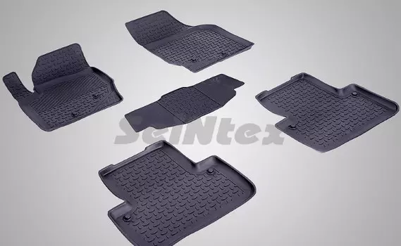 Коврики салона резиновые с высоким бортиком Seintex 83789 Volvo XC90 2002 - 2014