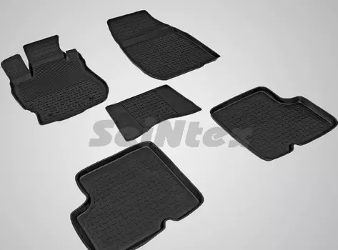 Коврики салона резиновые с высоким бортиком Seintex 84088 Nissan Almera 2012-