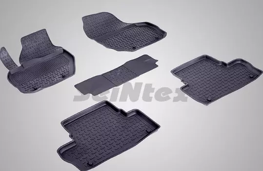 Коврики салона резиновые с высоким бортиком Seintex 85086 Volvo XC60 2008 - 2017